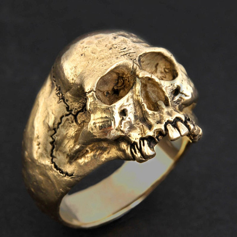 BlackPluss - Punk Stainless Steel Skull Rings For Men Accessories.