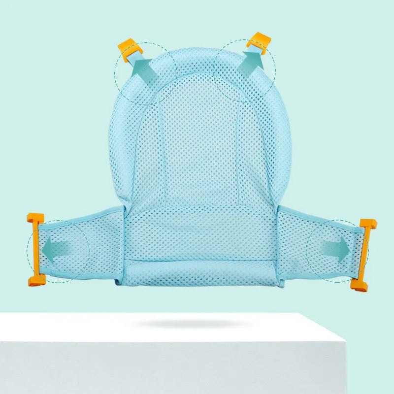 BlackPluss - Baby Bath Seat Support Mat Foldable Baby Bath Tub Pad & Chair Newborn.