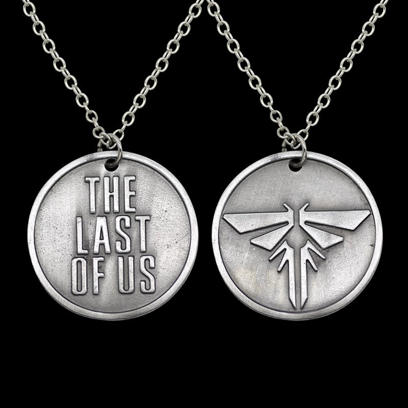 BlackPluss - The Last Of Us 2 Necklace Firefly Logo Letters Dogtag Joel Ellie
