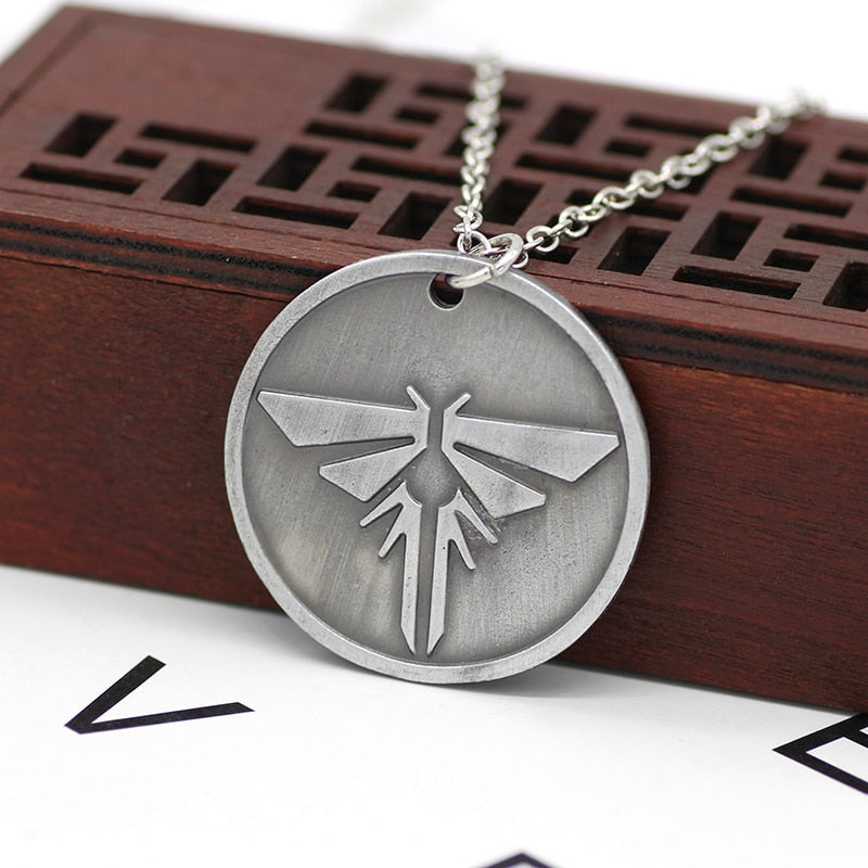 BlackPluss - The Last Of Us 2 Necklace Firefly Logo Letters Dogtag Joel Ellie