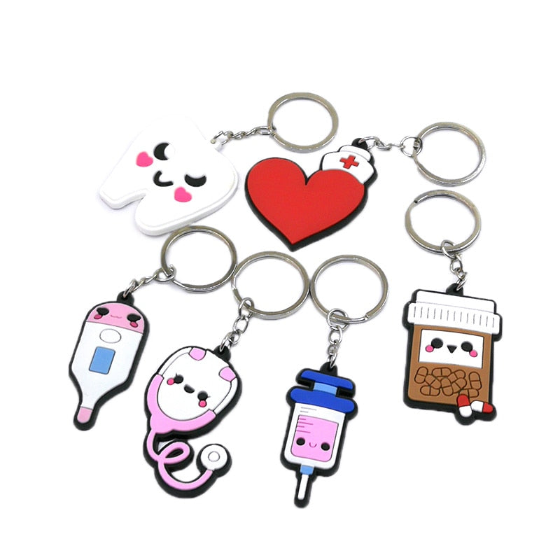 Black Pluss - 1PCS PVC keyholder kawaii medicine.
