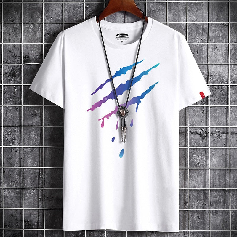 BlackPluss - T-shirt for Men Clothing Fashion Summer Graphic Vintage