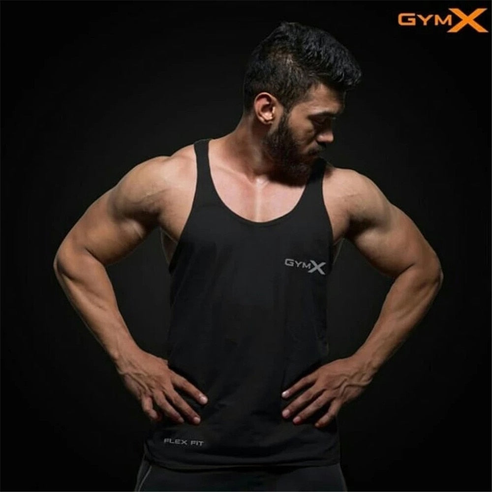 BlackPluss - Bodybuilding Tight Cotton Tank Tops Summer Jogger Workout Sleeveless shirt.