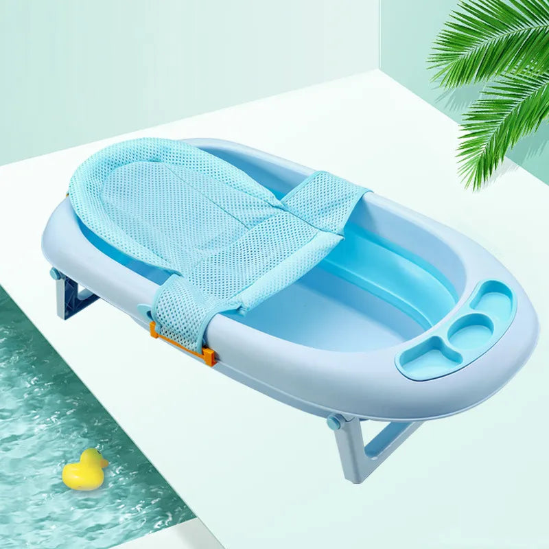 BlackPluss - Baby Bath Seat Support Mat Foldable Baby Bath Tub Pad & Chair Newborn.