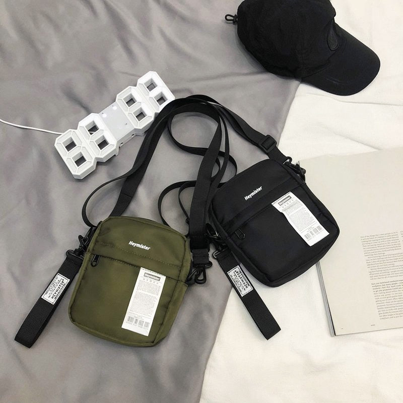 BlackPluss - Mini Handbag Men Bag Casual Travel Pouch Nylon Waterproof.
