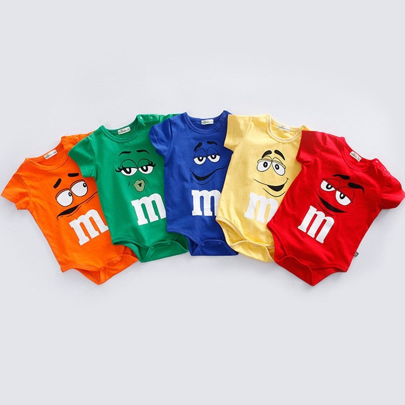 BlackPluss - Short Sleeve Baby Jumpsuit Cartoon Ropa Bebe Baby Boy Girl Clothes
