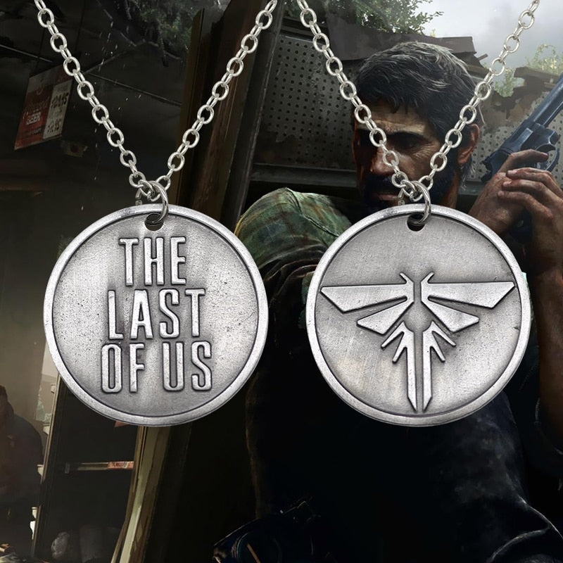 BlackPluss - The Last Of Us 2 Necklace Firefly Logo Letters Dogtag Joel Ellie