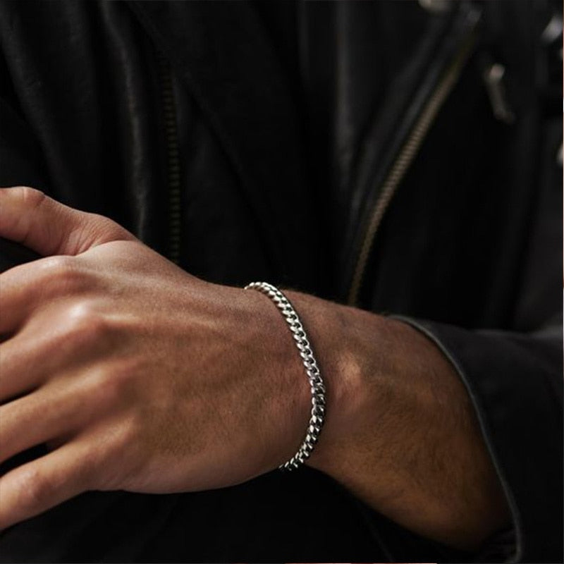 BlackPluss - Bracelet 3-11mm Chunky Miami Curb Chain Stainless Steel