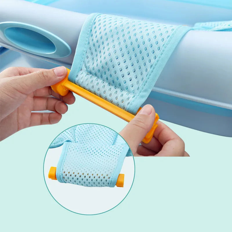 BlackPluss - Baby Bath Seat Support Mat Foldable Baby Bath Tub Pad & Chair Newborn.