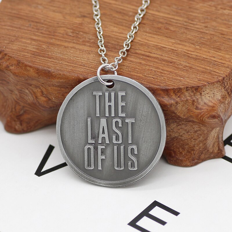 BlackPluss - The Last Of Us 2 Necklace Firefly Logo Letters Dogtag Joel Ellie