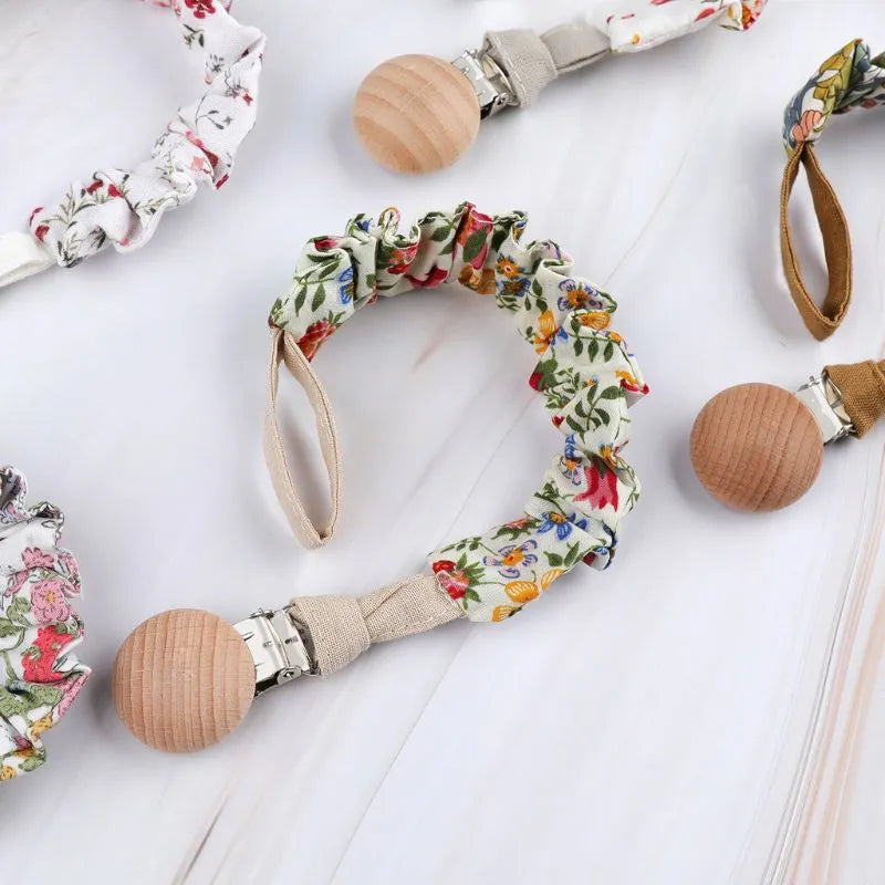 BlackPluss - Baby Infant Cotton Pacifier Clips for Newborn Teething Soother Chew Dummy Chains.