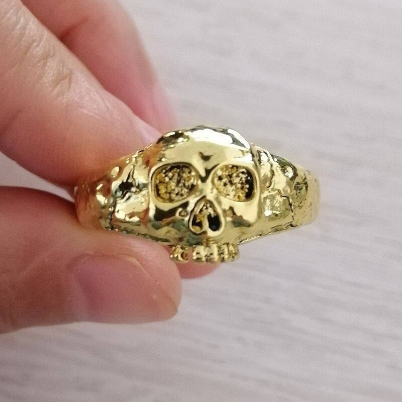 BlackPluss - Punk Stainless Steel Skull Rings For Men Accessories.
