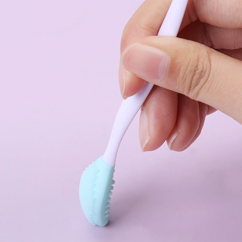 BlackPluss - 1PC Beauty Skin Care Wash Face Silicone Brush Exfoliating Nose Clean Blackhead Removal