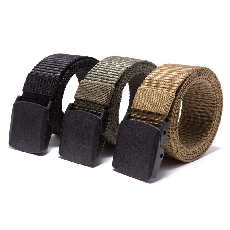 BlackPluss - Buckle Nylon Belt Male Army Tactical Belt Mens Military Waist.