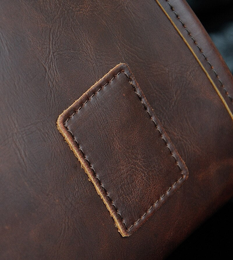 BlackPluss - PU Leather Men Bag Men Messenger Bags Fashion Shoulder Crossbody Bag.
