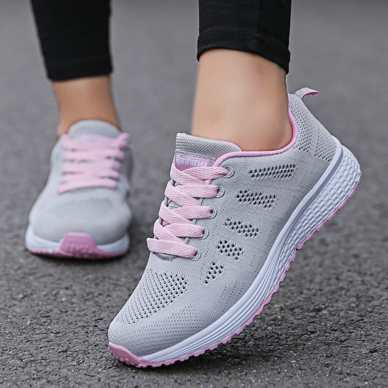 BlackPluss - Casual Shoes Fashion Breathable Walking Mesh Flat Shoes.