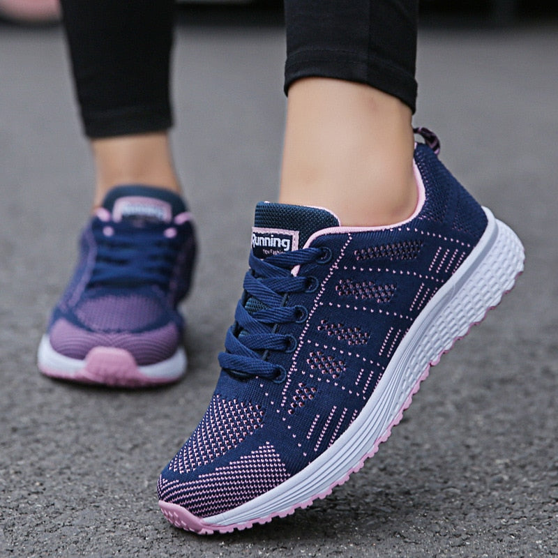 BlackPluss - Casual Shoes Fashion Breathable Walking Mesh Flat Shoes.
