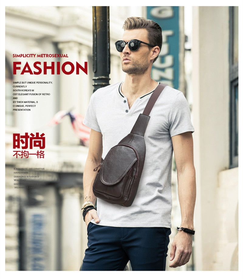 BlackPluss - Men Series Men Bag Bust Casual Bagpack.