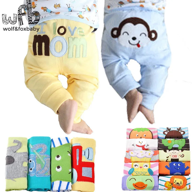 BlackPluss - 5pcs/pack 0-2years PP pants trousers Baby Infant cartoonfor boys girls Clothing