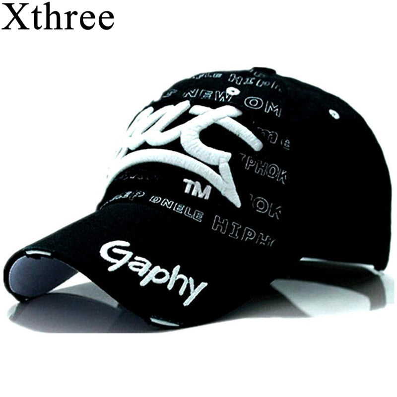 BlackPluss - مجموعة MOHSEN - قبعة بيسبول Xthree Snapback Hip Hop.