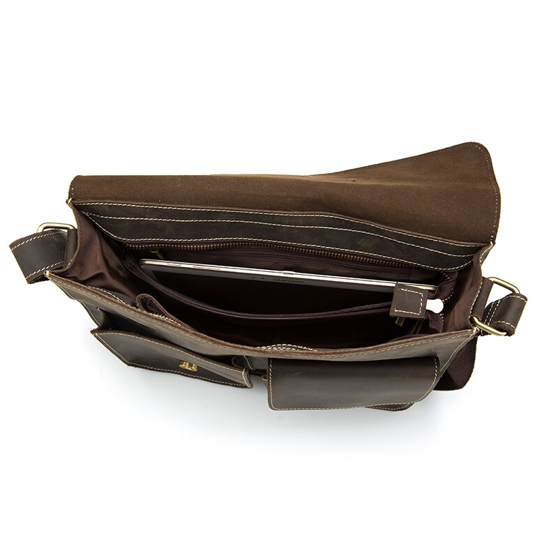 BlackPluss - Travel Shoulder Business Messenger Women Men Bag Genuine Leather Briefcase For Documents Big Handbag Male Female Laptop Tablet
