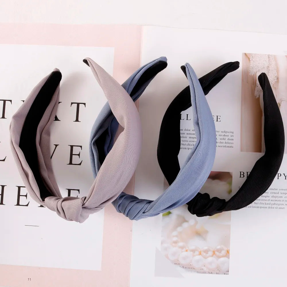 BlackPluss -Fashion Women's Hairband Headband Solid Headwear Classic