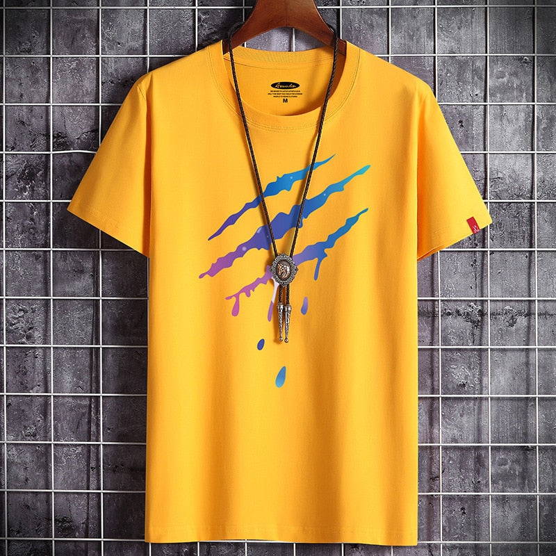 BlackPluss - T-shirt for Men Clothing Fashion Summer Graphic Vintage