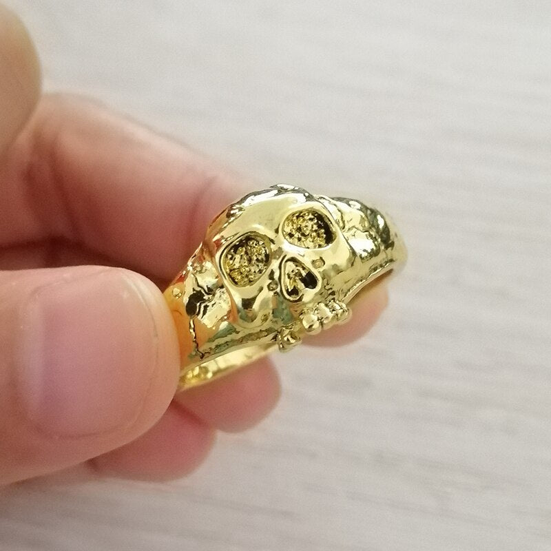 BlackPluss - Punk Stainless Steel Skull Rings For Men Accessories.