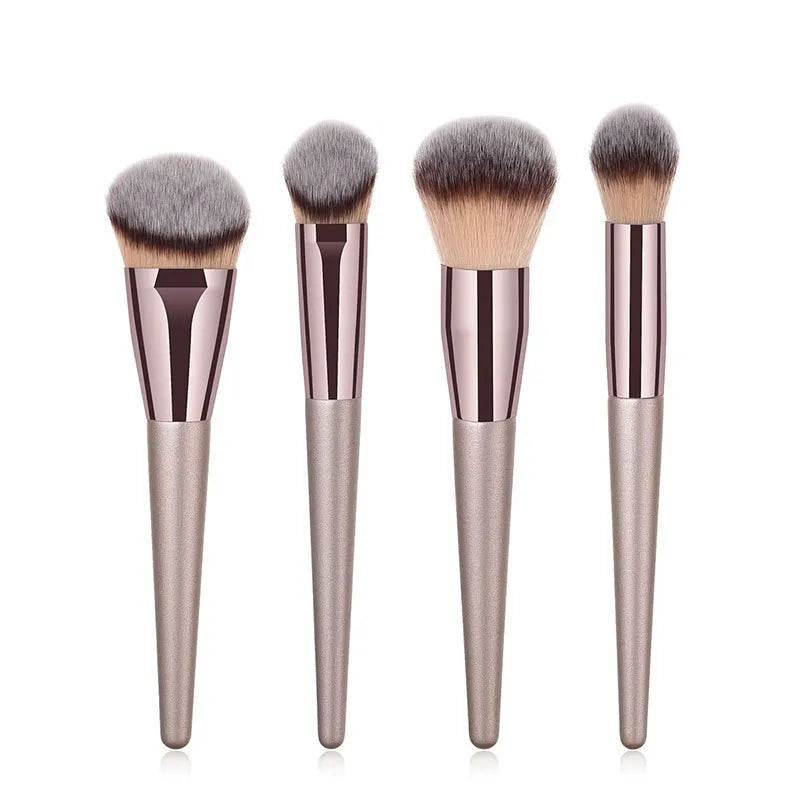 BlackPluss - Hot Champagne Makeup Brushes Set for Women Cosmetic Foundation Powder Blush Eyeshadow Kabuki Blending Make Up Brush Beauty Tools