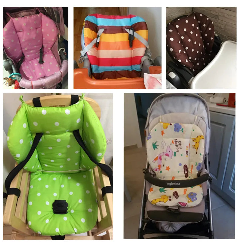 BlackPluss - Baby Stroller Seat Cushion Mattresses Infant Pushchair Soft Mat Child Carriage Car Cart Pad High Chair.