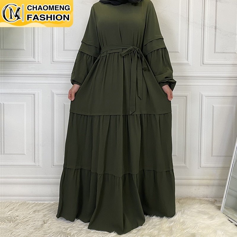 BlackPluss - Long Sleeve Maxi Kaftan Turkey Arabic Islamic Clothing