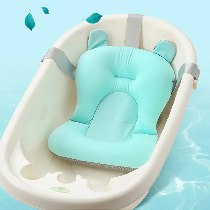 BlackPluss - Baby Bath Seat Support Mat Foldable Baby Bath Tub Pad & Chair Newborn.