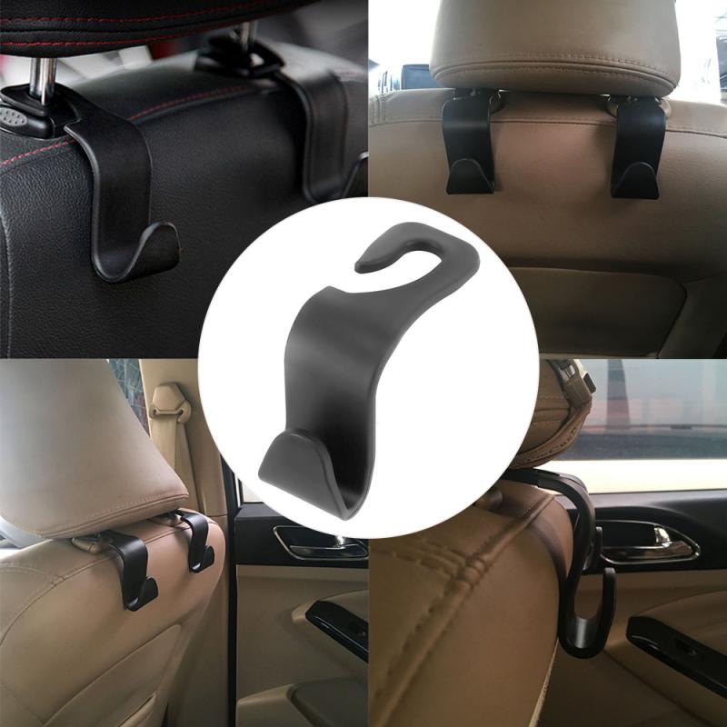 BlackPluss - 1pc Universal Car Seat Hook Bearing 20kg Headrest Hanger Organizer.