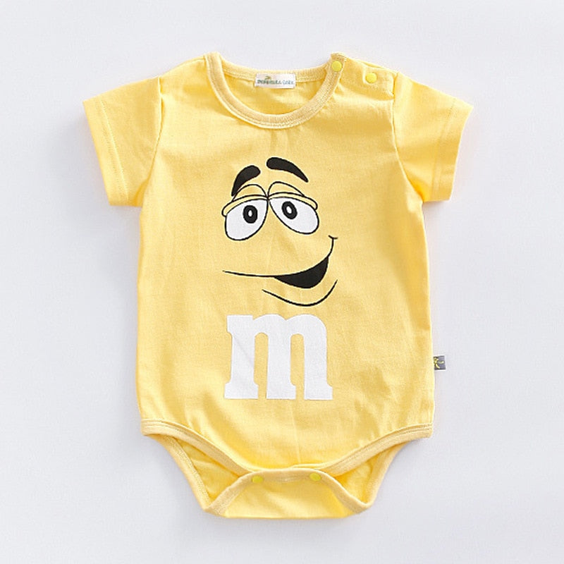 BlackPluss - Short Sleeve Baby Jumpsuit Cartoon Ropa Bebe Baby Boy Girl Clothes