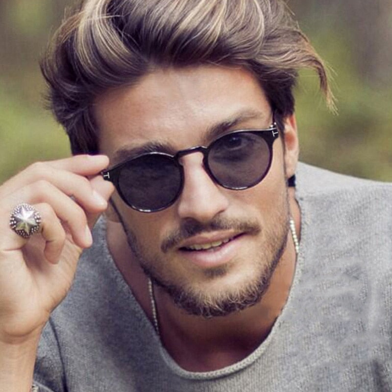 BlackPluss - Vintage Tom Round Sunglasses Man Retro Style