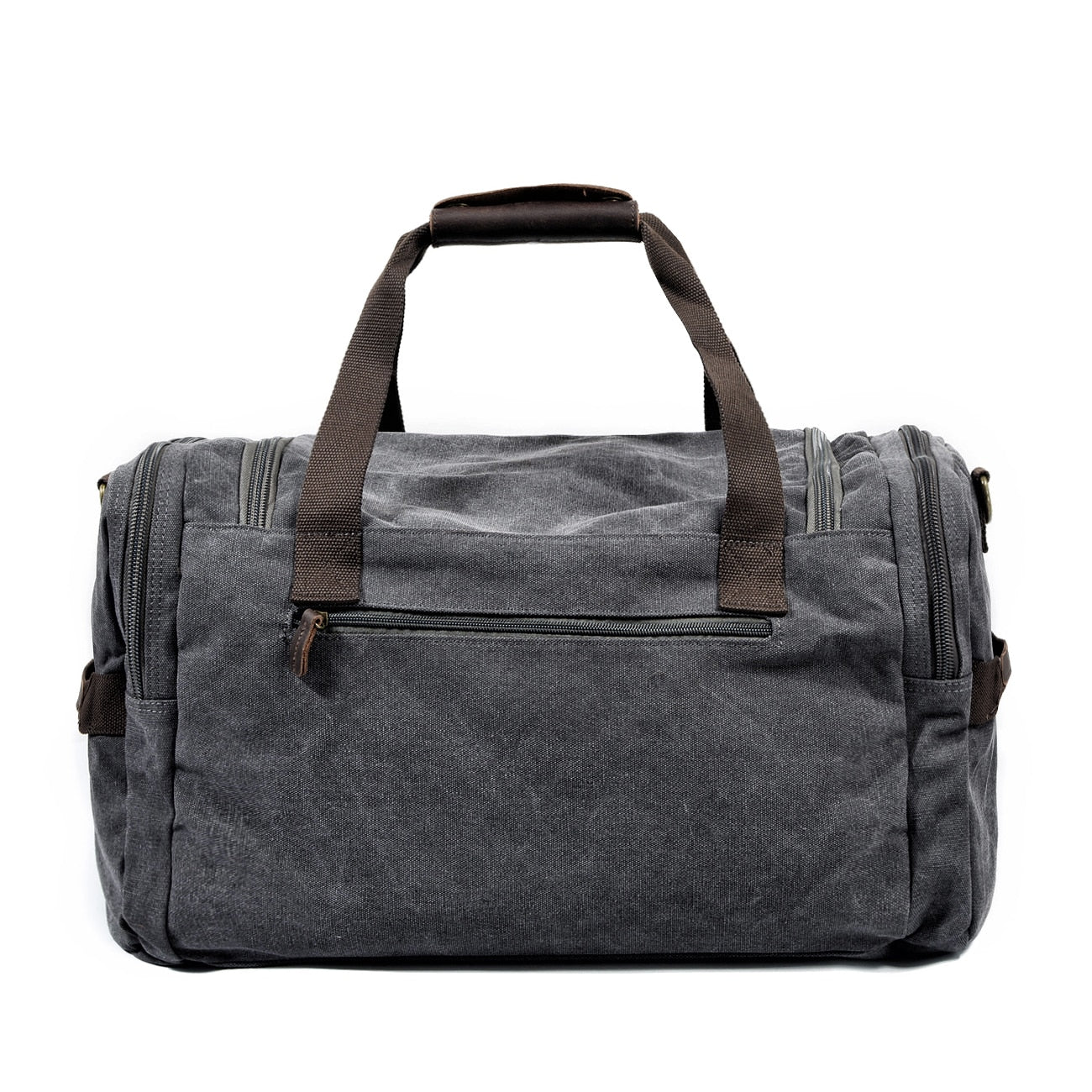 BlackPluss - Mens Canvas Leather Travel Bags Carry-on Luggage Handbag.
