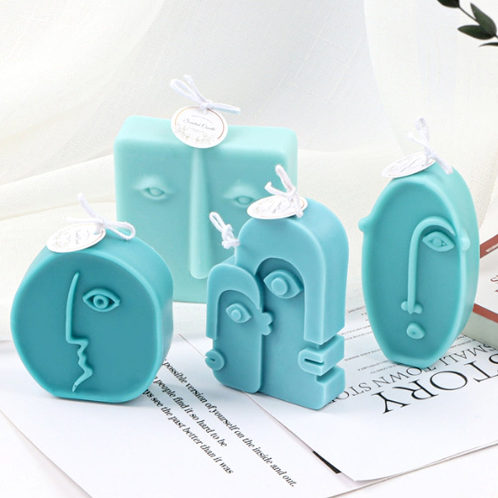 BlackPluss - Nordic Design Silicone Candle Mold Handmade Abstract