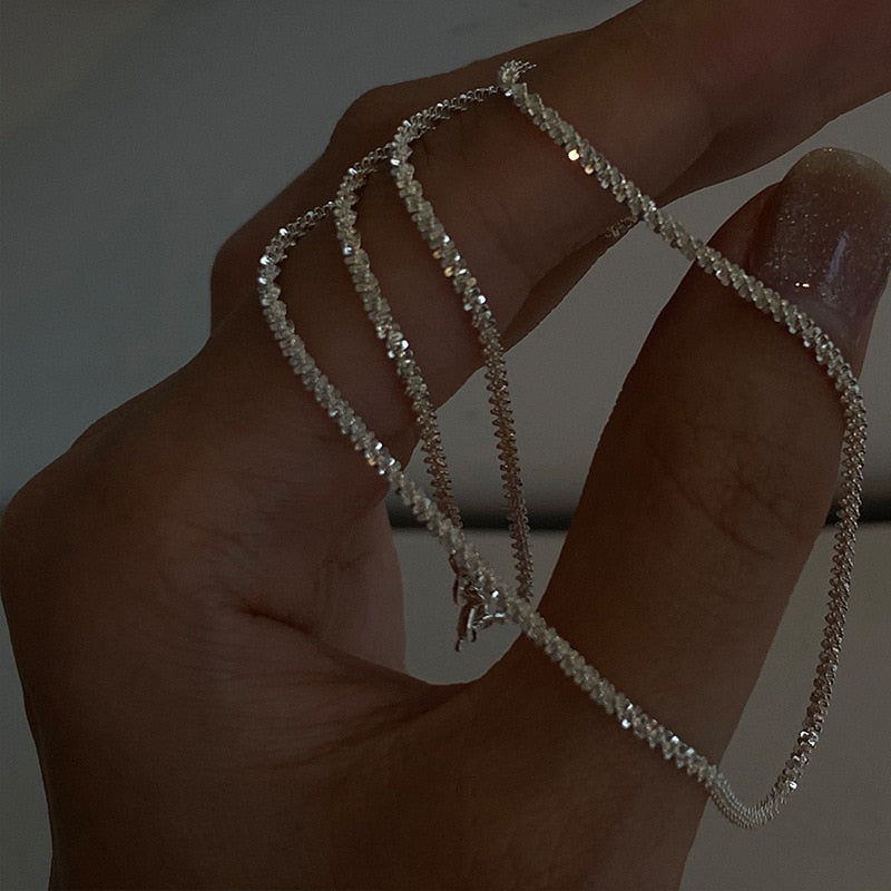 BlackPluss -Sparkling Clavicle Chain Choker Necklace Collar