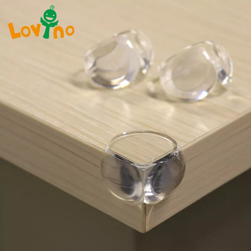 BlackPluss - 4Pcs Child Baby Safety Silicone Protector Table Corner Edge Protection.