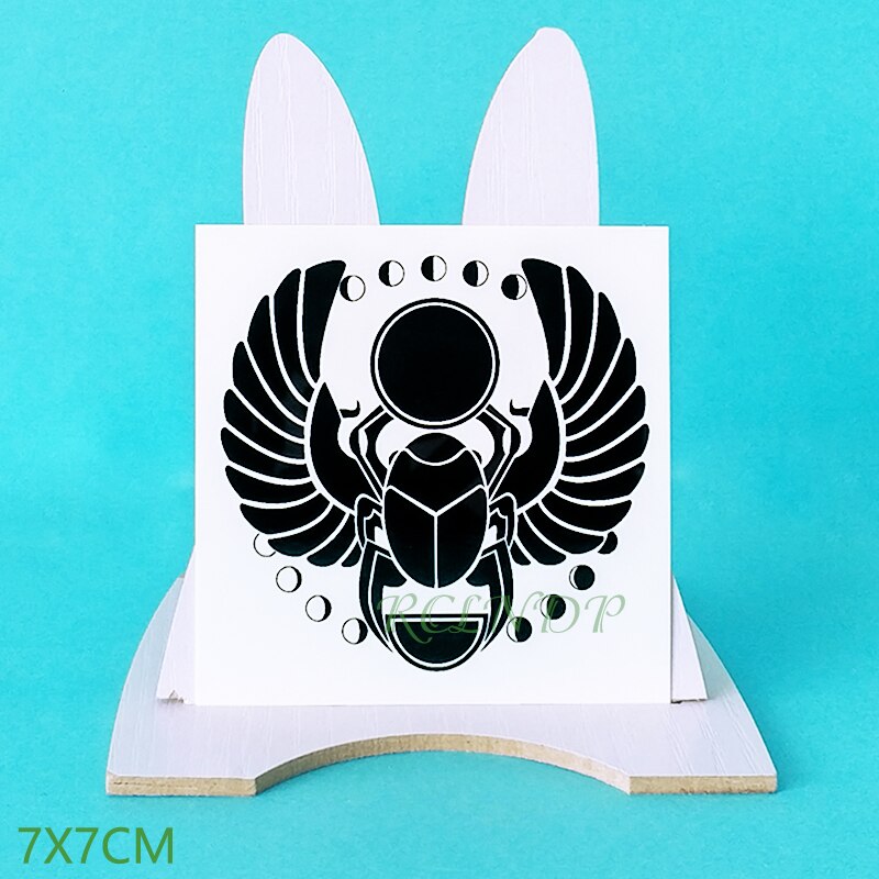 BlackPluss - Waterproof Temporary Tattoo Sticker Ancient Egypt Scarab Fake Tatto.