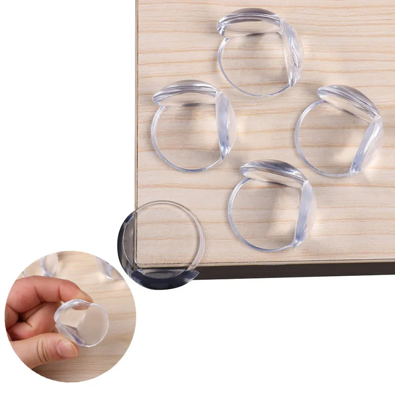 BlackPluss - 4Pcs Child Baby Safety Silicone Protector Table Corner Edge Protection.