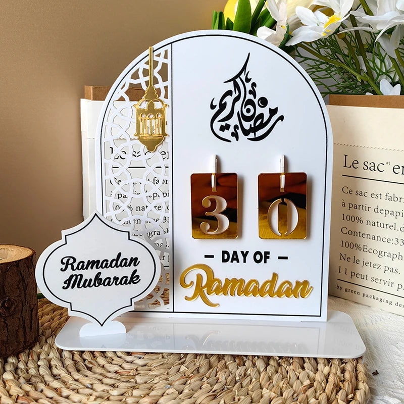 BlackPluss - Acrylic Ramadan Countdown Calendar Gifts Day