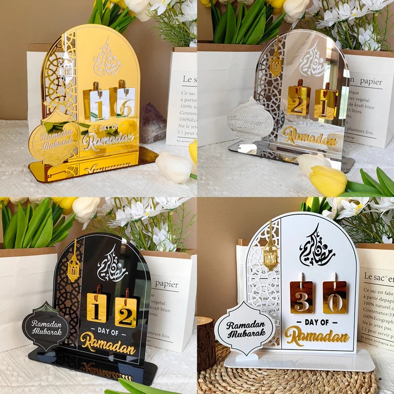 BlackPluss - Acrylic Ramadan Countdown Calendar Gifts Day