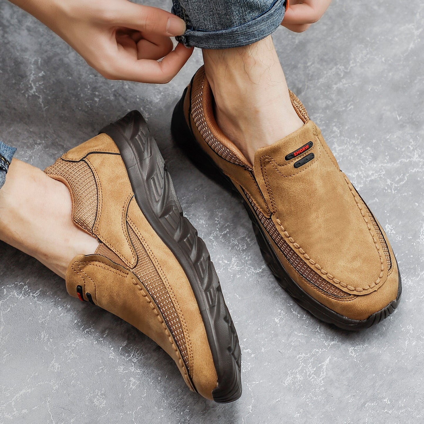 BlackPluss - Men Casual Shoes Breathable Loafers Sneakers New Fashion Comfortable