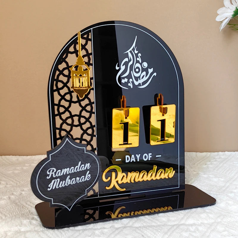 BlackPluss - Acrylic Ramadan Countdown Calendar Gifts Day