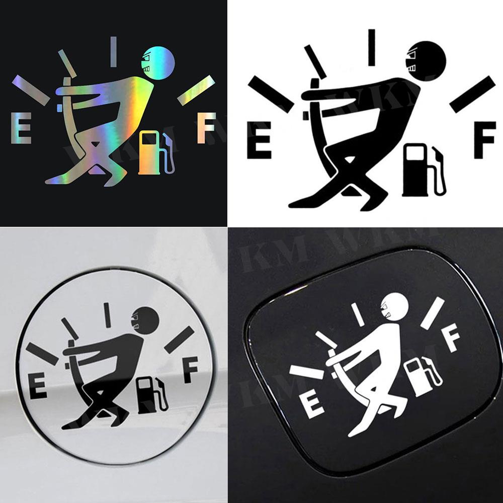 BlackPluss - Funny Auto Stickers Pull Fuel Pointer Reflective Decal Car Styling.