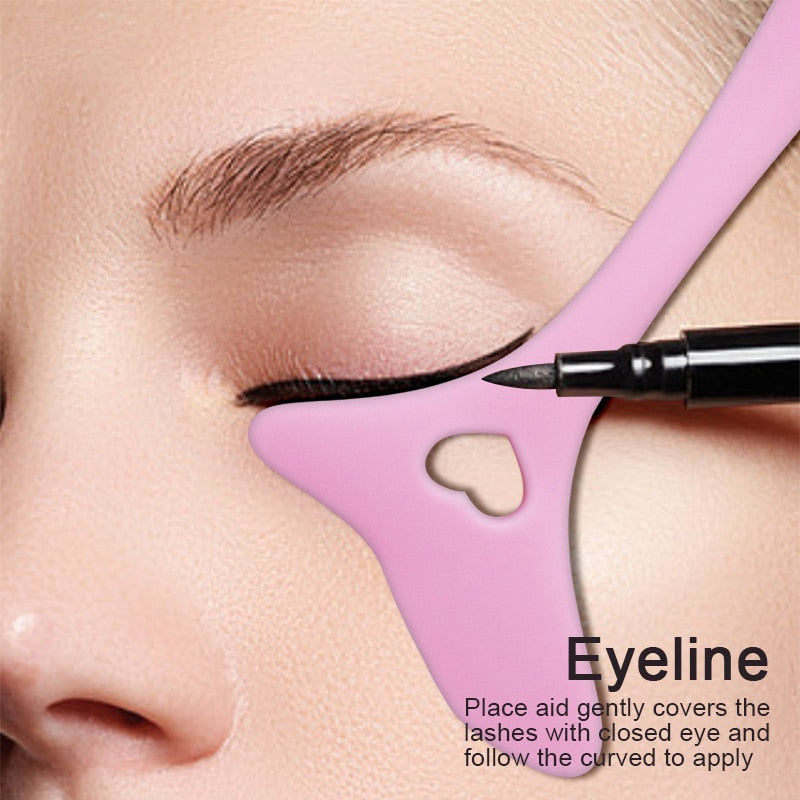 BlackPluss - Silicone Eyeliner Makeup Stencils Wing Tips Marscara Drawing