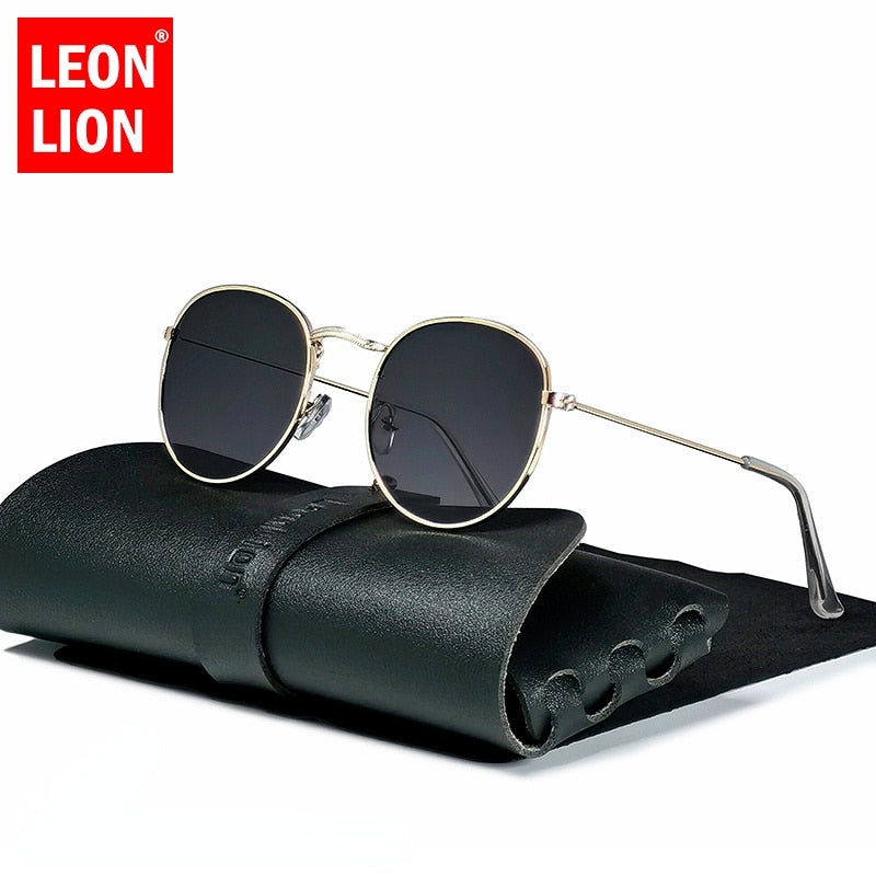 BlackPluss - Small Retro Sunglasses Men Round Vintage Glasses