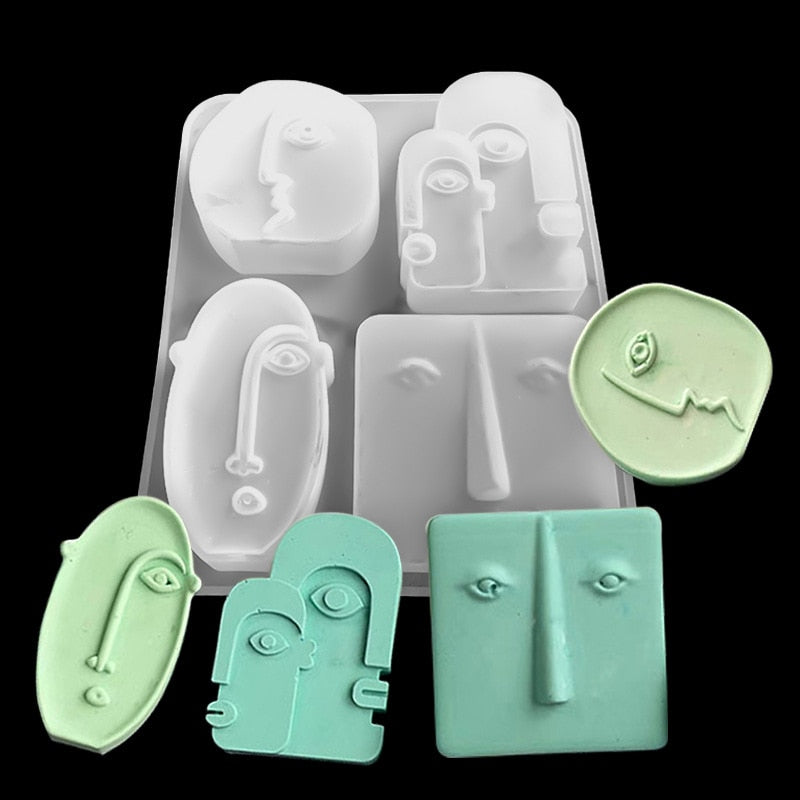 BlackPluss - Nordic Design Silicone Candle Mold Handmade Abstract