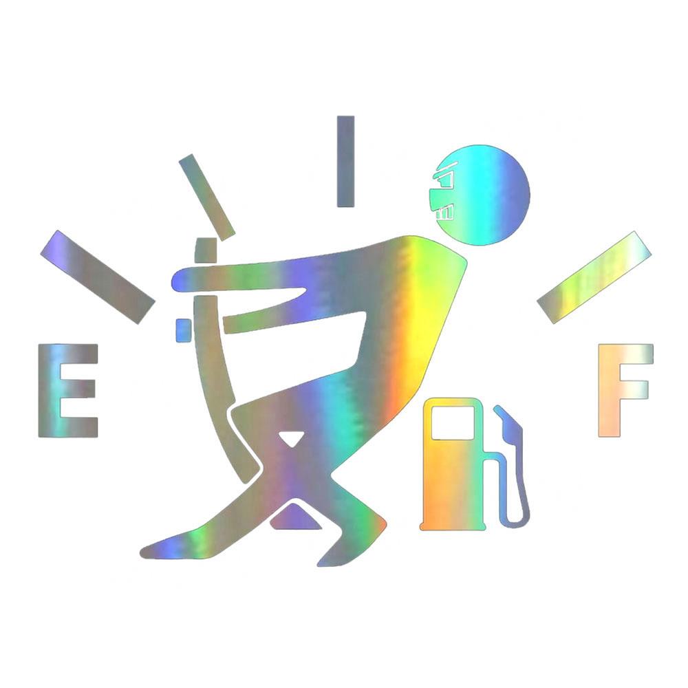 BlackPluss - Funny Auto Stickers Pull Fuel Pointer Reflective Decal Car Styling.